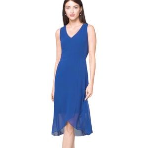 White House Black Market Sheer Hi-lo Dress